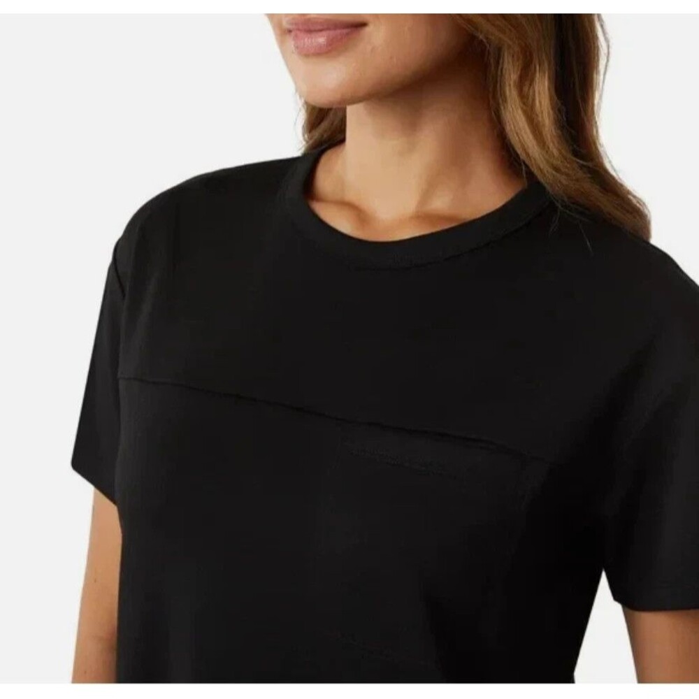 32 Degrees Cool T-Shirt Dress Black Short Sleeve Moisture Wicking Women’s Large - Picture 4 of 4